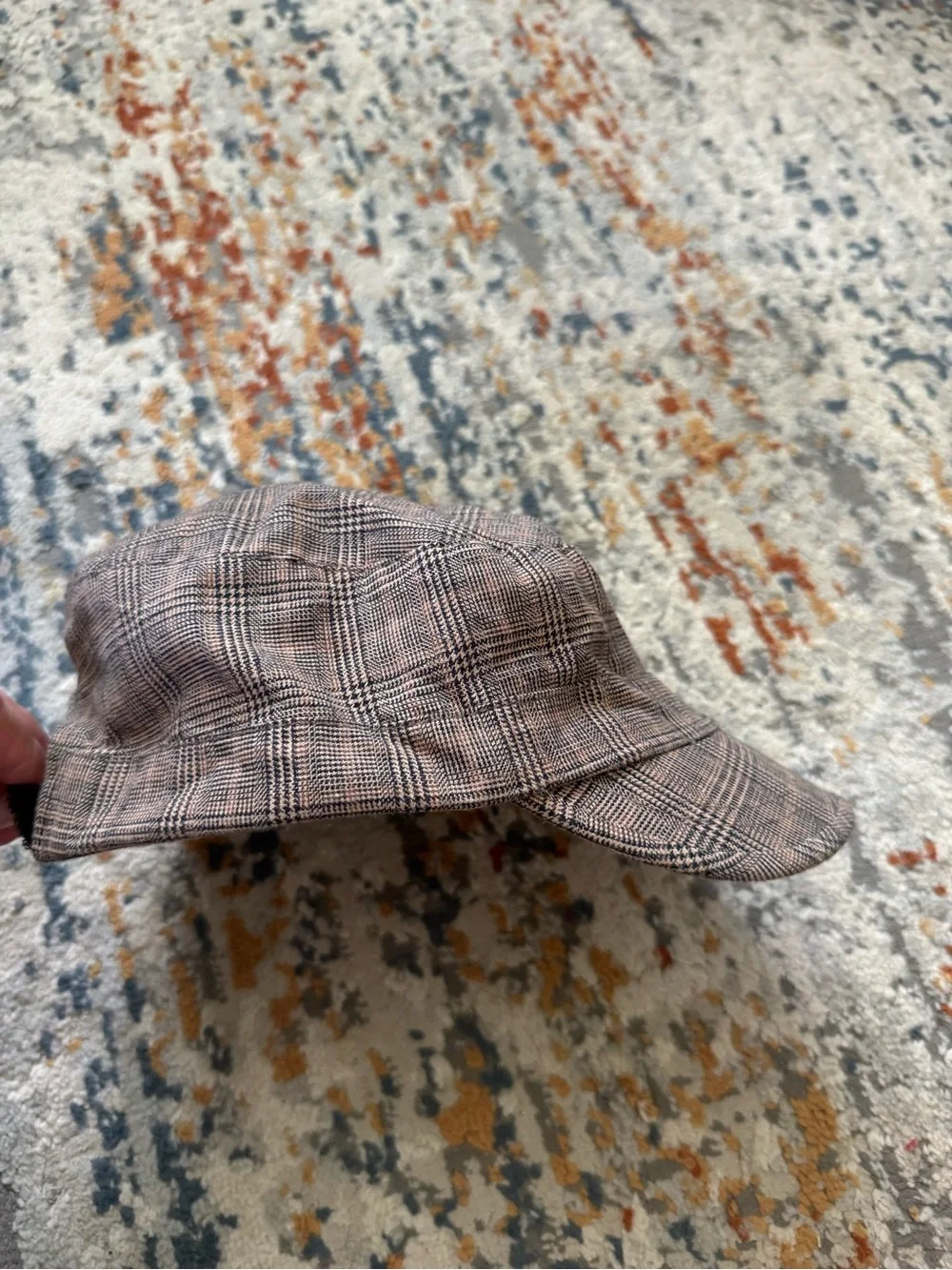 Peter Grimm for VW Brown Plaid Newsboy Cap